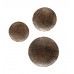 Gold & Black Dot Hammred Set of 3